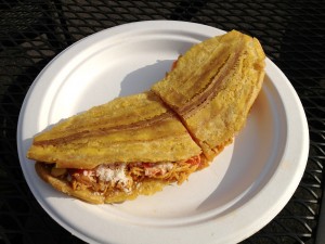 Patacon from La Arepa