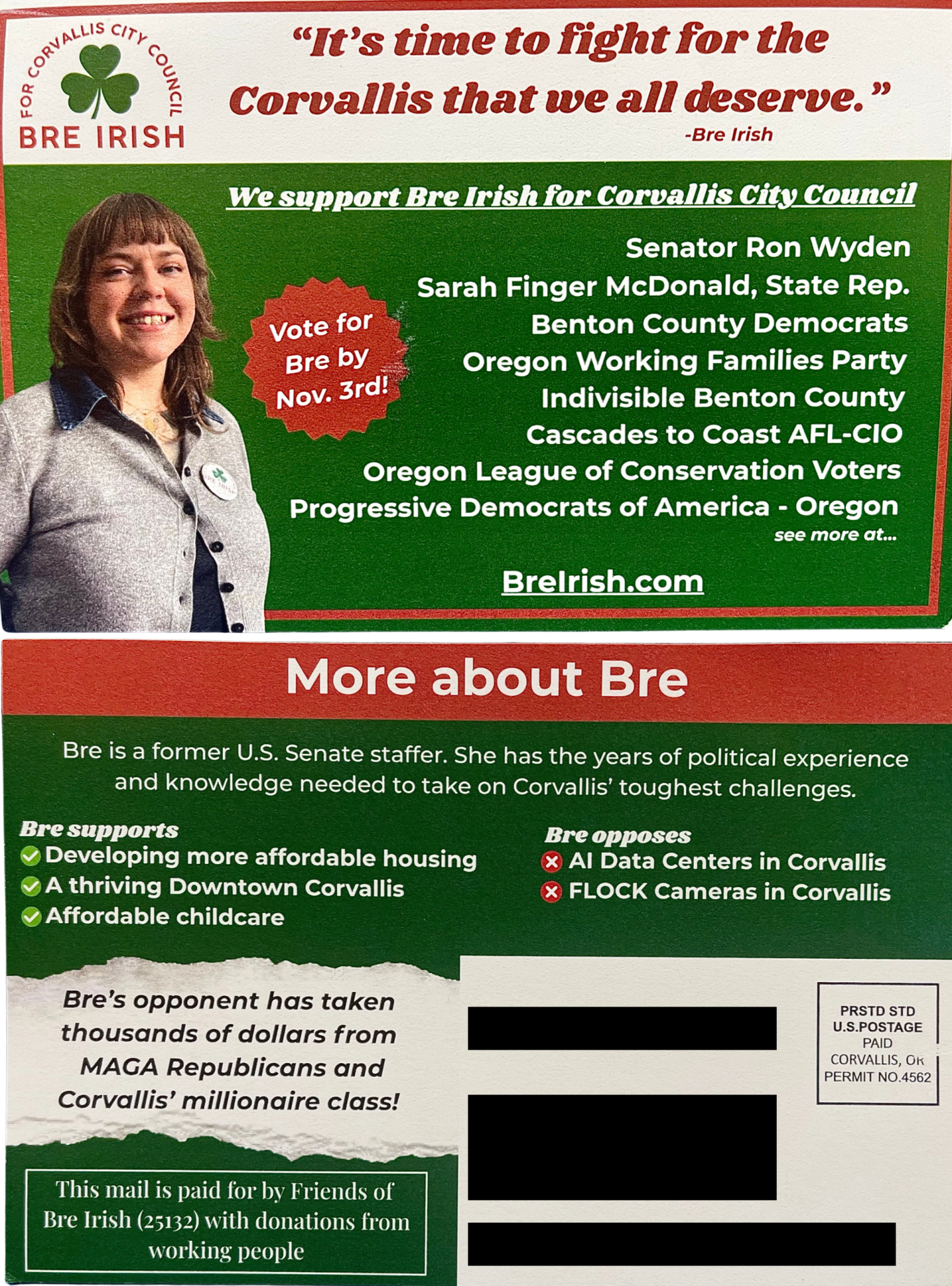 Commentary: Bre Irish's Mailer Throws Mud, It Lands Back on Her - The ...